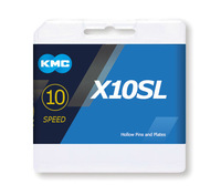 Lánc KMC X10SL ezüst 1/2x11/128 116L