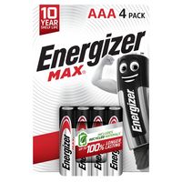 Elem ENERGIZER LR03/AAA alkáli MAX 4 db/csomag